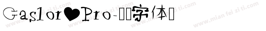 Caslor Pro字体转换